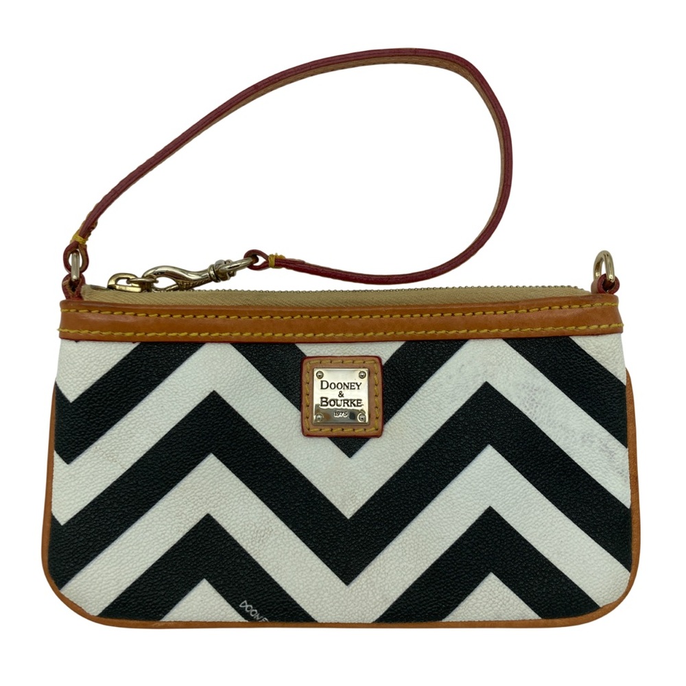 Dooney & Bourke Chevron Coated Canvas Wristlet